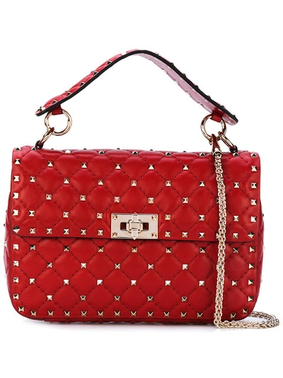 Valentino Garavani Garavani Rockstud Crossbody In Red