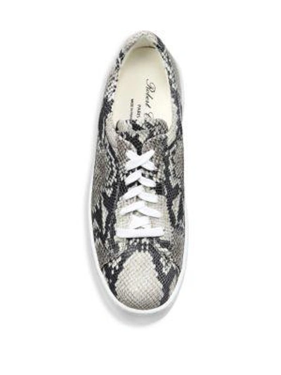 Shop Robert Clergerie Leather Platform Low-top Sneakers In White Multi