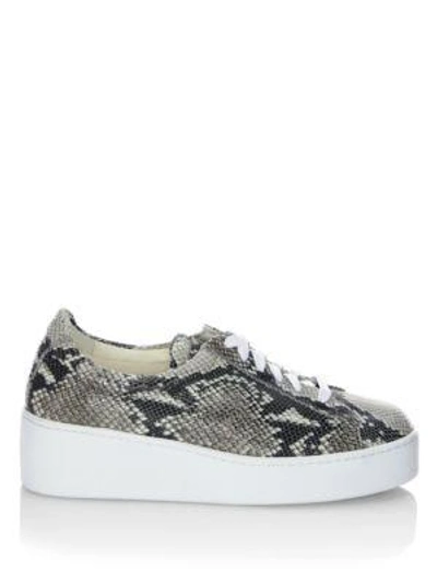 Shop Robert Clergerie Leather Platform Low-top Sneakers In White Multi