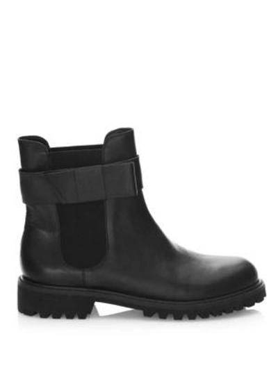 Shop Joie Hollie Leather Chelsea Boots In Black