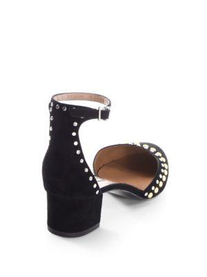 Tabitha Simmons 40mm Anais Studs Suede Pumps In Black | ModeSens