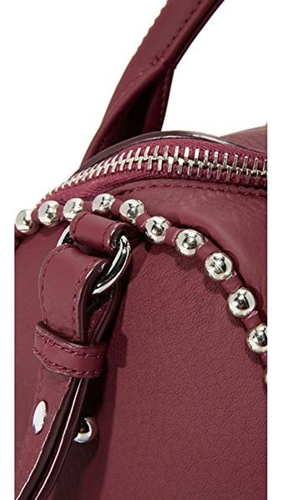 Shop Alexander Wang Ball Stud Mini Rockie Bag In Beet