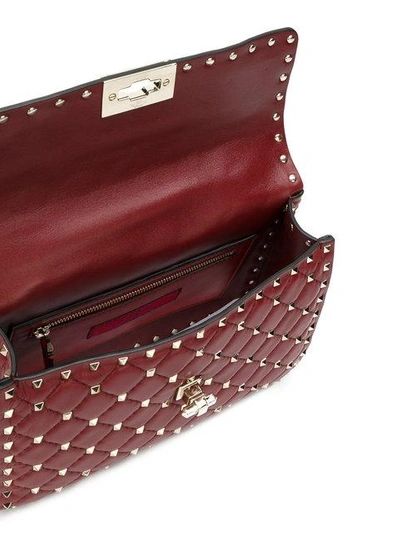 Shop Valentino Garavani Rockstud Spike Crossbody Bag - Red