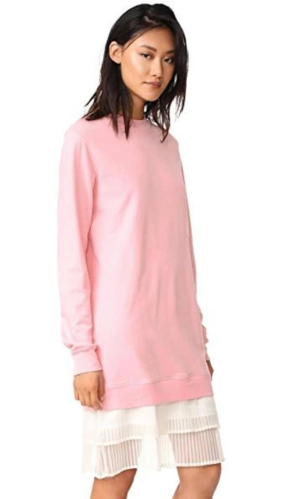Shop Clu Pleat Bottom Dress In Pink