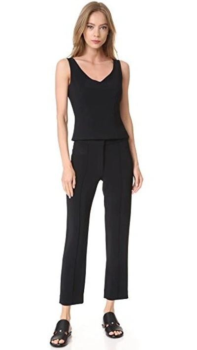 Shop Adam Lippes Cigarette Pants In Black