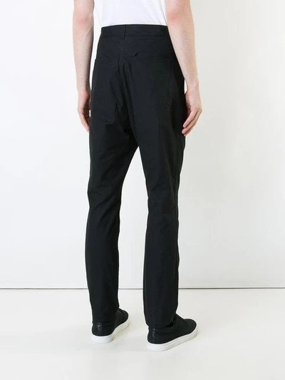 Shop Berthold Tapered Trousers - Black