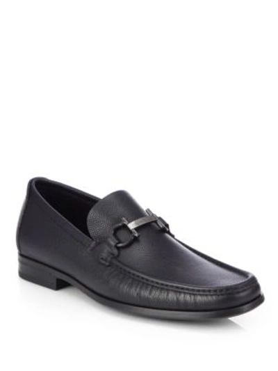 Shop Ferragamo Regal Slip-on Loafers In Black