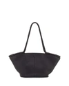 THE ROW MARKET LEATHER BRAIDED TOTE BAG, BLACK PLD