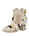 LAURENCE DACADE BELEN EMBROIDERED WESTERN ANKLE BOOT, BEIGE/PASTEL,PROD193220566