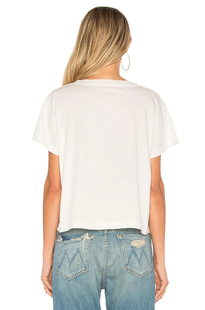 Shop Mother A Glittering Gem Is Not Enough Crop Tee In Dirty White