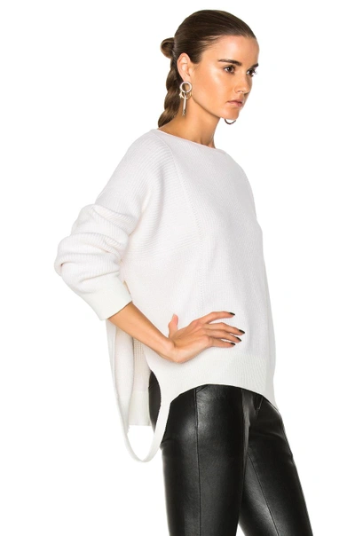 Shop Helmut Lang Cashmere Essential Pullover Sweater In Ivory