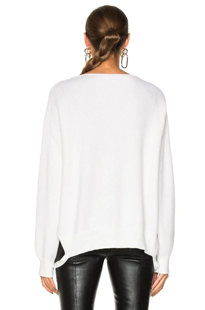 Shop Helmut Lang Cashmere Essential Pullover Sweater In Ivory
