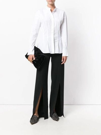 Shop Theory Fitted Waist Shirt In White
