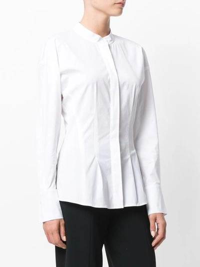 Shop Theory Fitted Waist Shirt In White