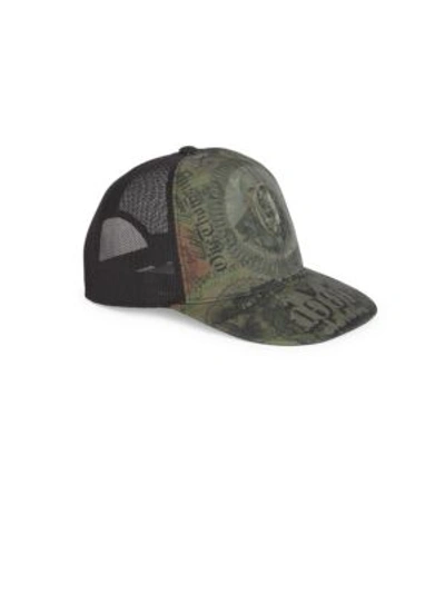 Shop Givenchy Abstract Dollar Printed Cap In Green