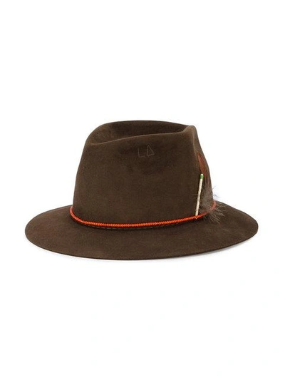 Shop Nick Fouquet Brown La Mort Hat