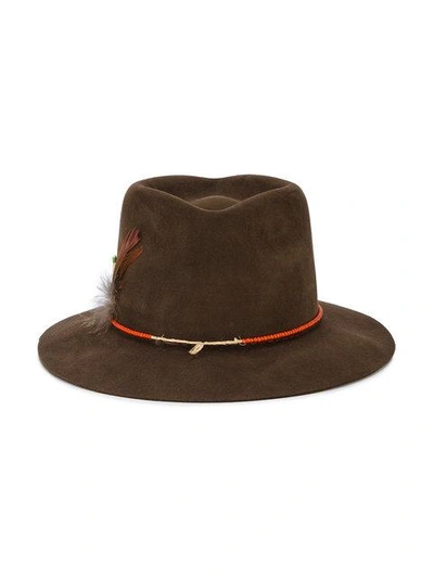 Shop Nick Fouquet Brown La Mort Hat