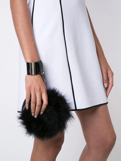 Shop Perrin Paris Le Rond Clutch In Black