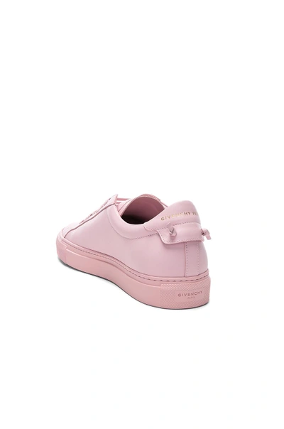 Shop Givenchy Leather Urban Tie Knot Sneakers In Pale Pink