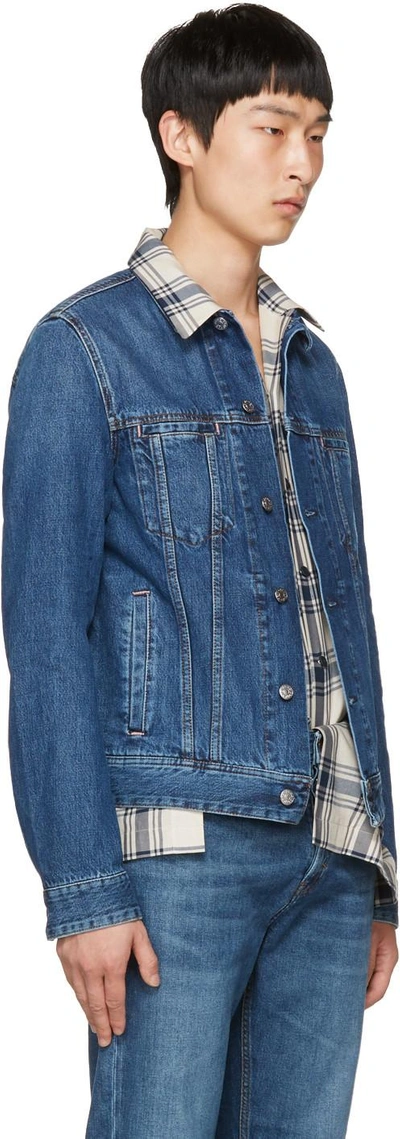 Shop Acne Studios Blue Denim Pass Jacket In Mid Blue