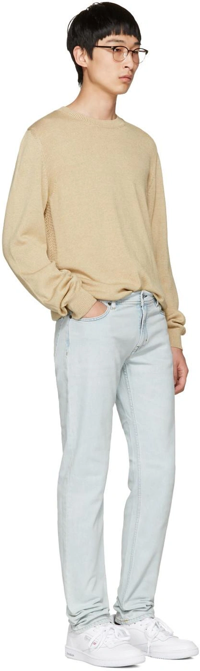 Shop Acne Studios Blue North Jeans In Lt Blue