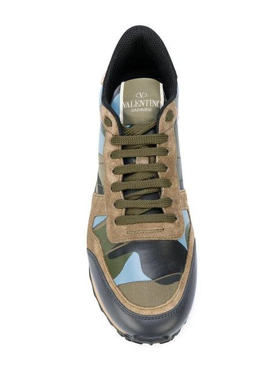 Shop Valentino Garavani Rockrunner Sneakers - Multicolour