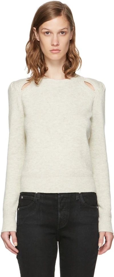 Shop Isabel Marant Étoile Isabel Marant Etoile Grey Klee Sweater In Light Grey