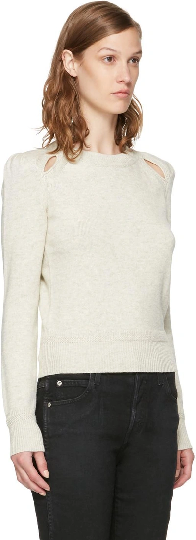 Shop Isabel Marant Étoile Isabel Marant Etoile Grey Klee Sweater In Light Grey