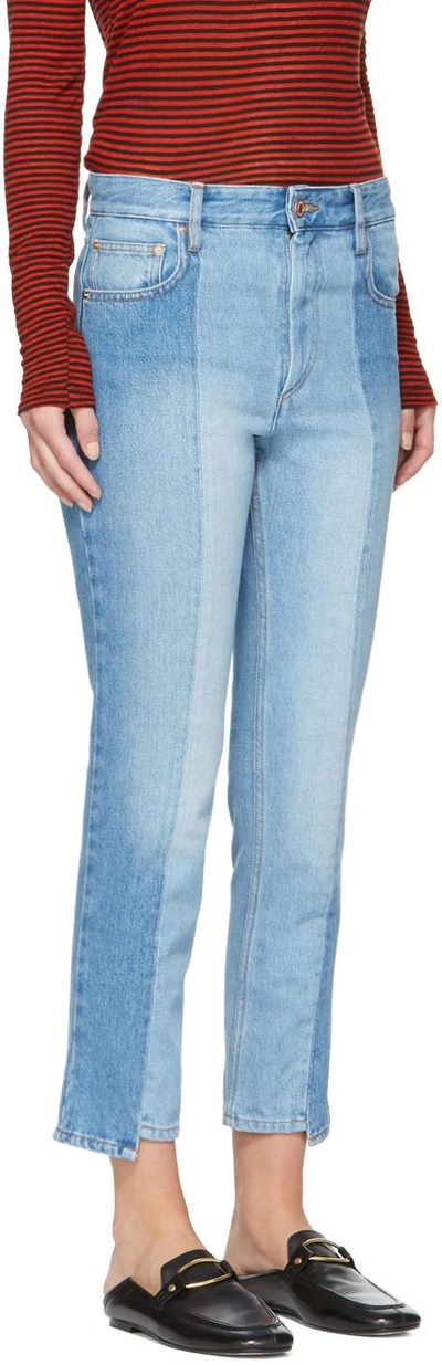 Shop Isabel Marant Étoile Blue Slim Clancy Jeans