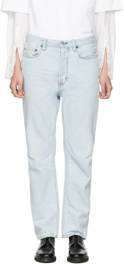 Shop Acne Studios Blue Log Jeans