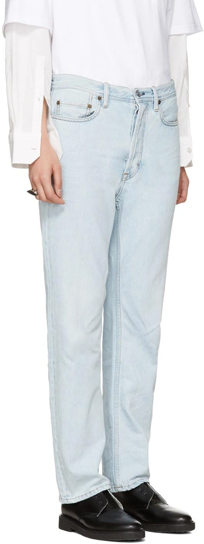 Shop Acne Studios Blue Log Jeans