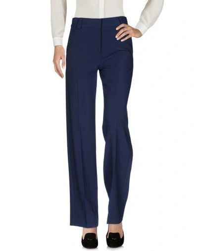 Cedric Charlier Casual Trousers In Dark Blue