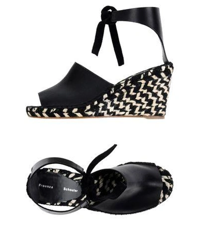 Shop Proenza Schouler Espadrilles In Black