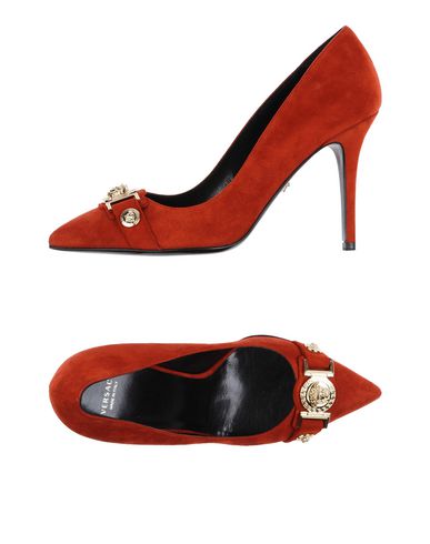 red versace heels