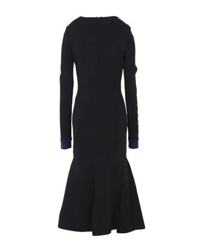 Shop Victoria Beckham Midi Dress In Black