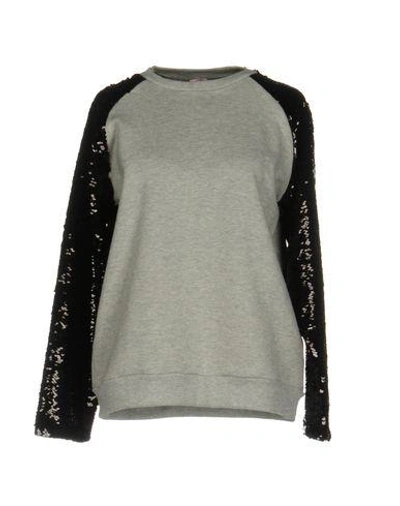 Shop Giamba Sweatshirt In Light Grey