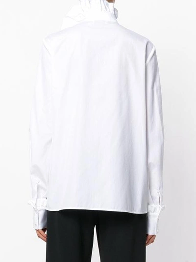Shop Lanvin Ruffle-trimmed Shirt In White
