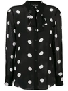 BOUTIQUE MOSCHINO polka dot shirt,DRYCLEANONLY