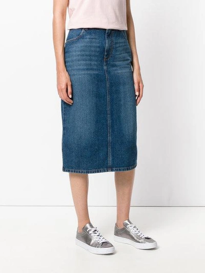 Shop Alexa Chung Denim Pencil Skirt