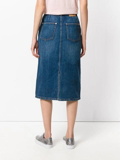 Shop Alexa Chung Denim Pencil Skirt