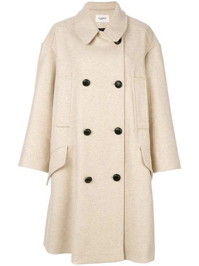 Shop Isabel Marant Étoile Flicka Double Breasted Coat