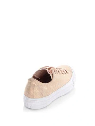 Shop Converse Ctas Ox Suede Sneakers In Dusk Pink