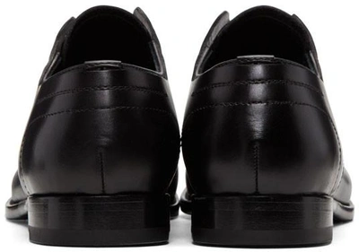 Shop Alexander Mcqueen Black Zip Oxfords