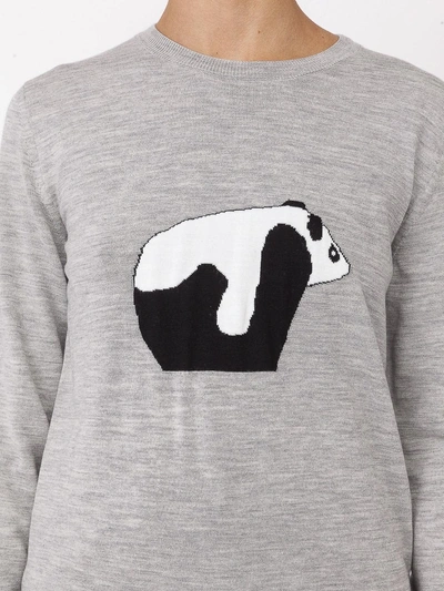 Shop Loewe Crewneck Sweater Panda Grey