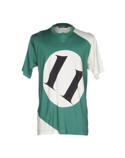 Dolce & Gabbana T-shirts In Green