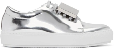 Shop Acne Studios Silver Adriana Sneakers