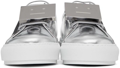 Shop Acne Studios Silver Adriana Sneakers