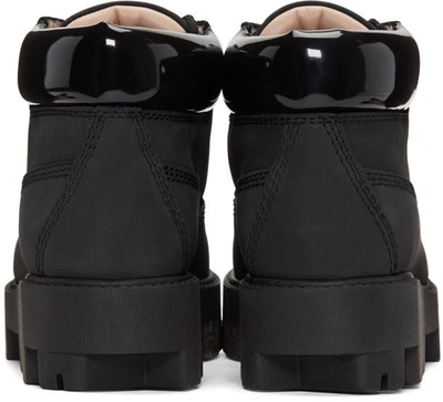 Shop Acne Studios Black Tinne Hiking Boots In Black/black