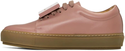 Shop Acne Studios Pink Adriana Turn Up Sneakers In Pale Pink