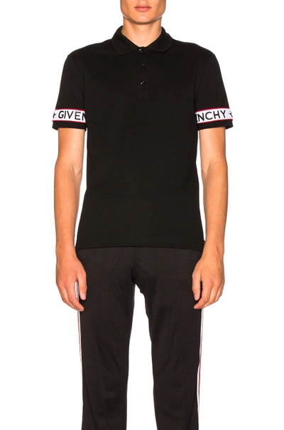 Shop Givenchy Taping Polo In Black